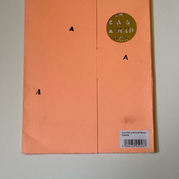 TOOL The Copycat by Tom Dixon: Etched Brass Stencil Sheet - Picture 7 of 10